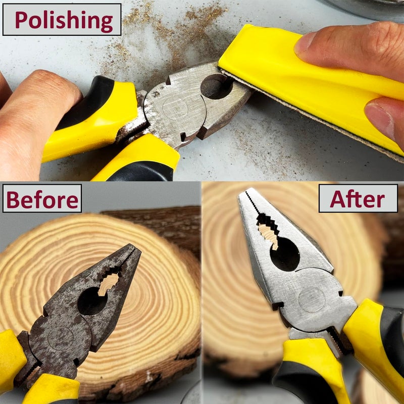 AutKerige Micro Detail Sander Paper Kit 70PCS Wet Dry Sandpaper-Grit 400 600 800 1000 1500 2000 3000,3.5   x 1   Hand Sanding Block with Hook and Loop Sanding Strips for Craft, Wood and Small Space Sanding Works - Image 2